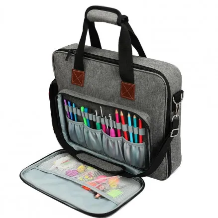 Infinity Hearts Borsa a tracolla/Borsa per computer Grigio 40x6x31cm
